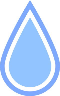 Su bırakma simgesi, şeffaf arkaplan, PNG illüstrasyonu