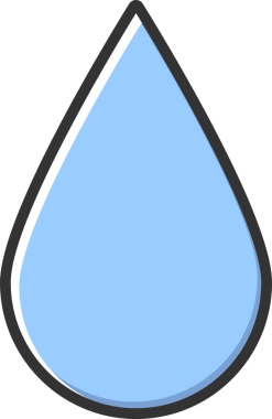 Su bırakma simgesi, şeffaf arkaplan, PNG illüstrasyonu