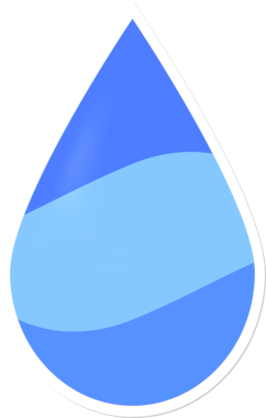 Su bırakma simgesi, şeffaf arkaplan, PNG illüstrasyonu