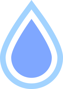 Su bırakma simgesi, şeffaf arkaplan, PNG illüstrasyonu