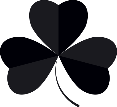 Yonca simgesi, şeffaf arkaplanda bir sembol. PNG illüstrasyonu