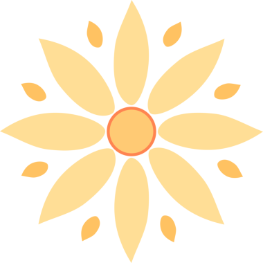 Şeffaf arkaplanda çiçek simgesi, PNG illüstrasyonu