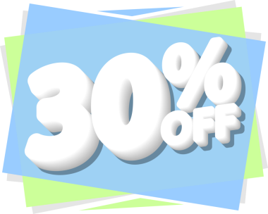 % 30 indirim, şeffaf arka planda indirim. PNG