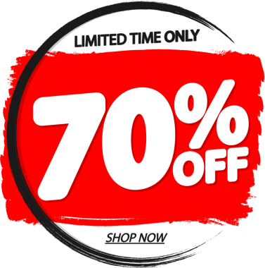 % 70 indirimli pankart, şeffaf arka planda indirim etiketi, PNG 