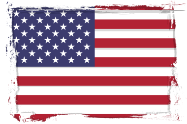 Grunge ile Amerikan bayrağı