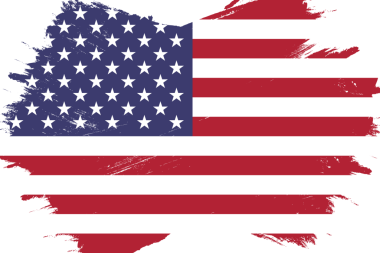 Grunge ile Amerikan bayrağı