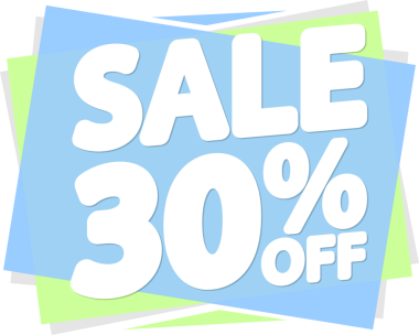 % 30 indirimli pankart, şeffaf arka planda indirim etiketi, PNG 