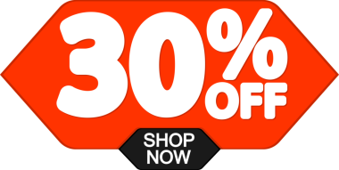 % 30 indirimli pankart, şeffaf arka planda indirim etiketi, PNG 