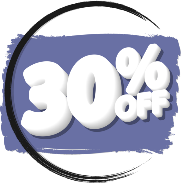 % 30 indirimli pankart, şeffaf arka planda indirim etiketi, PNG 