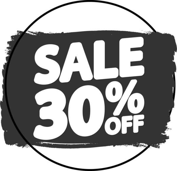 % 30 indirimli pankart, şeffaf arka planda indirim etiketi, PNG 