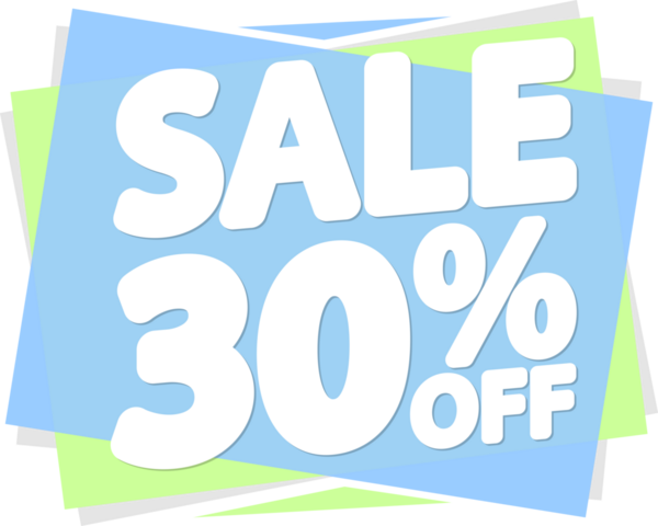 % 30 indirimli pankart, şeffaf arka planda indirim etiketi, PNG 