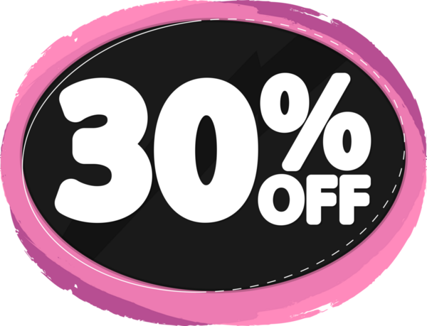 % 30 indirimli pankart, şeffaf arka planda indirim etiketi, PNG 