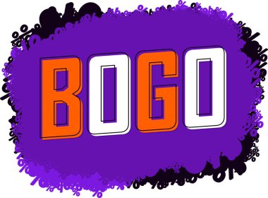 Bogo, bir alana bir bedava.