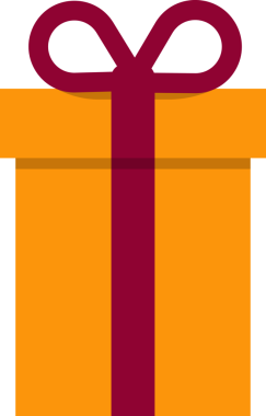 Hediye kutusu ikonu, Noel hediyesi, Noel sembolü. png