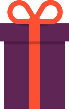 Hediye kutusu ikonu, Noel hediyesi, Noel sembolü. png