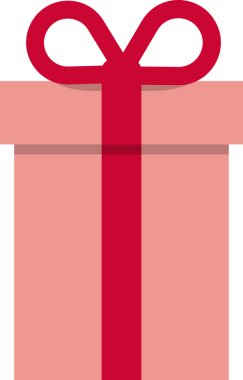 Hediye kutusu ikonu, Noel hediyesi, Noel sembolü. png