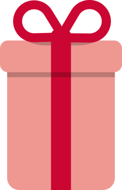 Hediye kutusu ikonu, Noel hediyesi, Noel sembolü. png