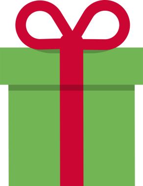 Hediye kutusu ikonu, Noel hediyesi, Noel sembolü. png