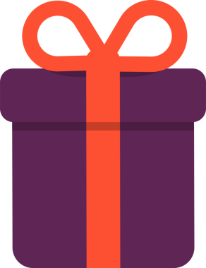 Hediye kutusu ikonu, Noel hediyesi, Noel sembolü. png