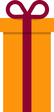 Hediye kutusu ikonu, Noel hediyesi, Noel sembolü. png