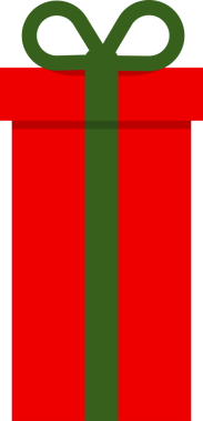 Hediye kutusu ikonu, Noel hediyesi, Noel sembolü. png