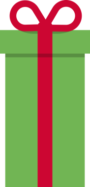 Hediye kutusu ikonu, Noel hediyesi, Noel sembolü. png