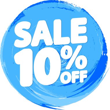 % 10 indirimli pankart, indirim etiketi 