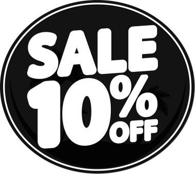 % 10 indirimli pankart, indirim etiketi 