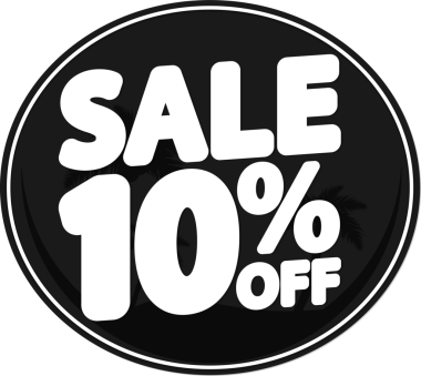 % 10 indirimli pankart, şeffaf arka planda indirim etiketi, PNG 