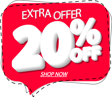 % 20 indirimli pankart, şeffaf arka planda indirim etiketi, PNG 