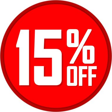 İndirim 15, indirim etiketi ve rozet.