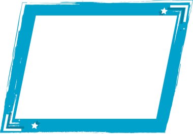 El çizimi fırça darbesi çerçevesi