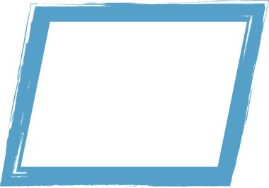 El çizimi fırça darbesi çerçevesi