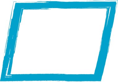 El çizimi fırça darbesi çerçevesi