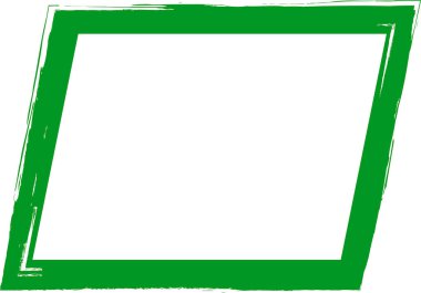 grunge arkaplan ile yeşil çerçeve, vektör illüstrasyon