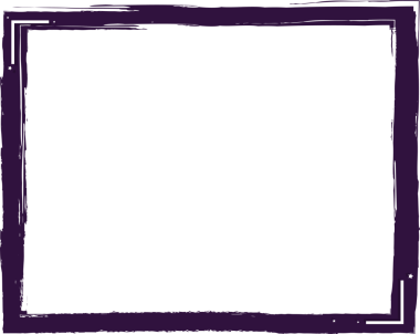 Saydam arkaplanda izole edilmiş metin için alanı olan Grunge fırça çerçevesi, PNG illüstrasyonu