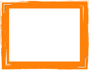 Saydam arkaplanda izole edilmiş metin için alanı olan Grunge fırça çerçevesi, PNG illüstrasyonu