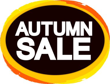 satış sonbahar işareti, vektör illüstrasyonu