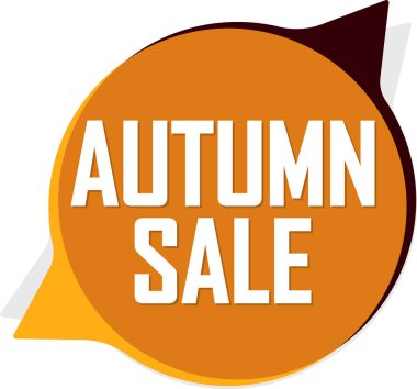 Beyaz arka planda sonbahar indirimi. vektör.