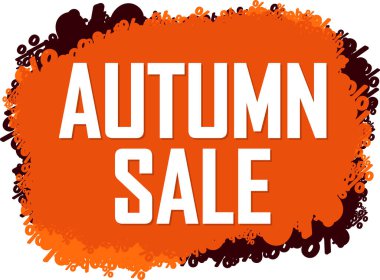 Sonbahar indirimi. vektör tasarımı