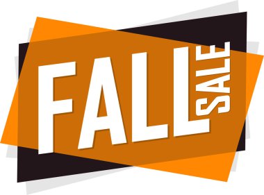 Sonbahar indirimi siyah kare fiyat etiketi.