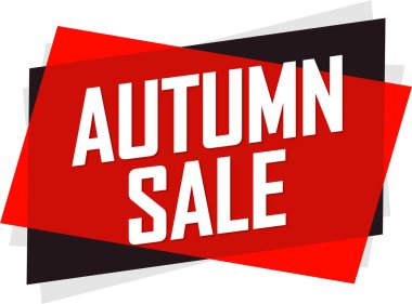 Sonbahar indirimi afiş şablonu. vektör illüstrasyonu.