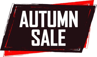 Sonbahar satış damgası. Vektör çizimi. Kauçuk. vektör illüstrasyonu