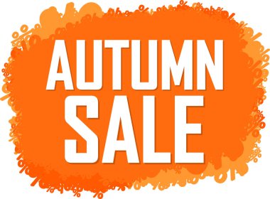 Sonbahar indirimi pankartı tasarımı