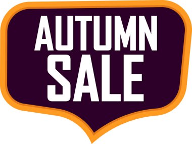 sonbahar satış etiketi veya çıkartması