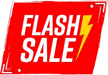 flaş indirimli bayrak, indirim etiketi 