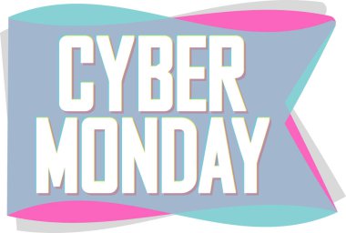 Siber Pazartesi Satış afişi, indirim etiketi