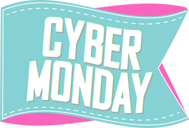 Siber Pazartesi Satış afişi, şeffaf arka planda indirim etiketi, PNG