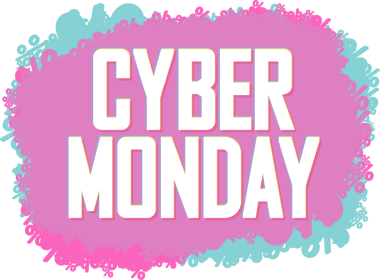 Siber Pazartesi Satış afişi, şeffaf arka planda indirim etiketi, PNG