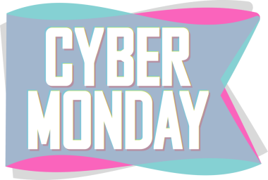 Siber Pazartesi Satış afişi, şeffaf arka planda indirim etiketi, PNG